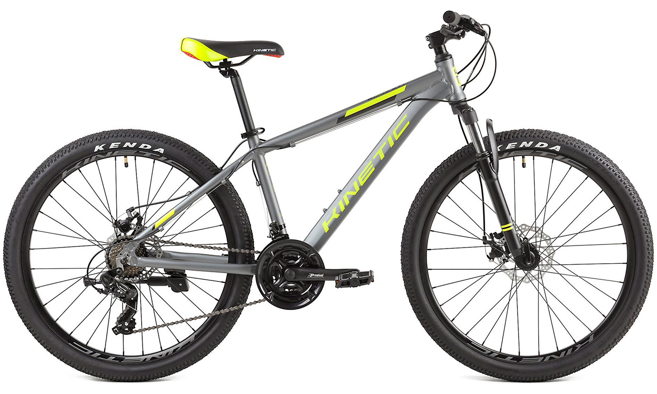 Фотография Велосипед Kinetic PROFI 26” размер S 2021 серо-зеленый
